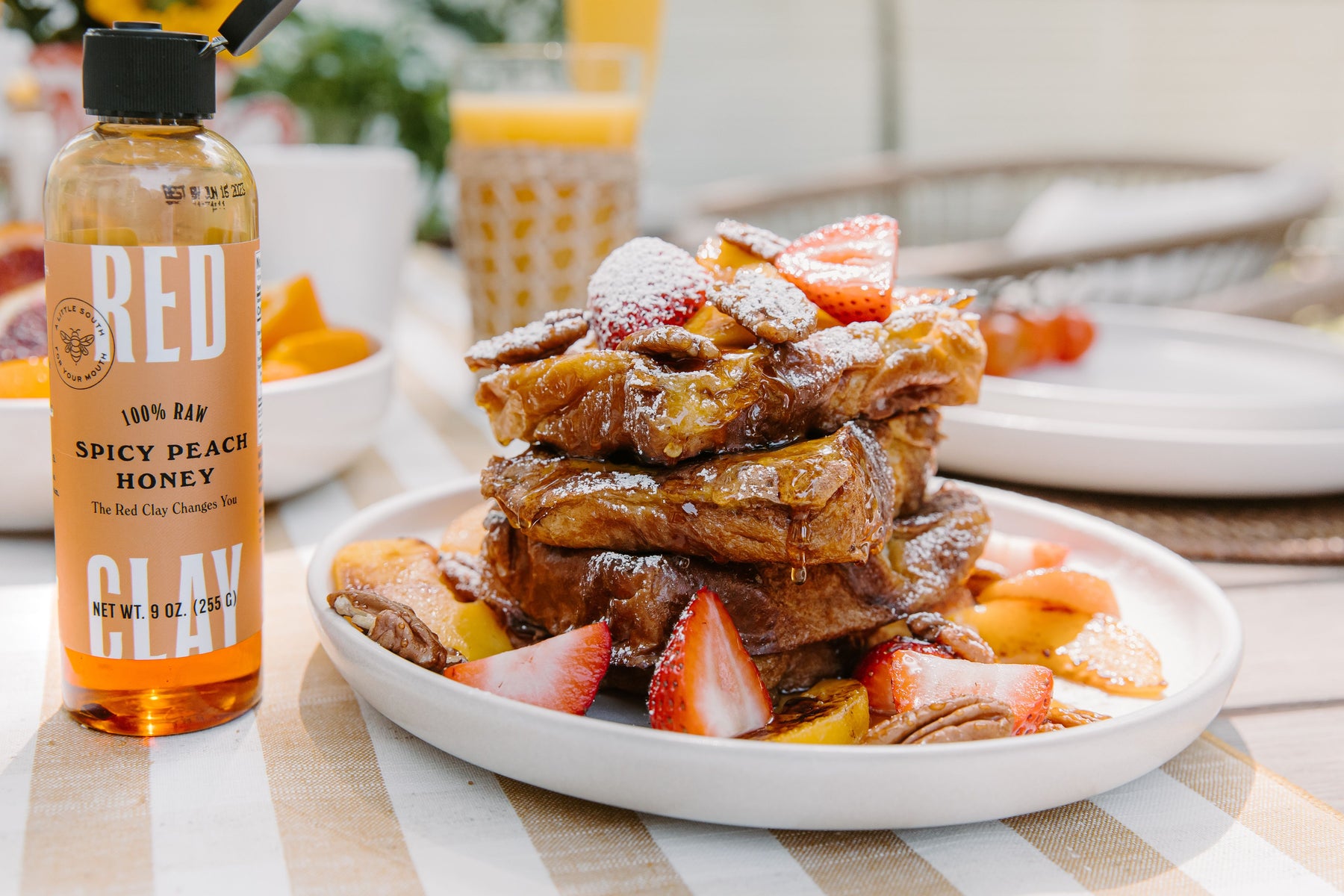French Toast with Caramelized Peaches