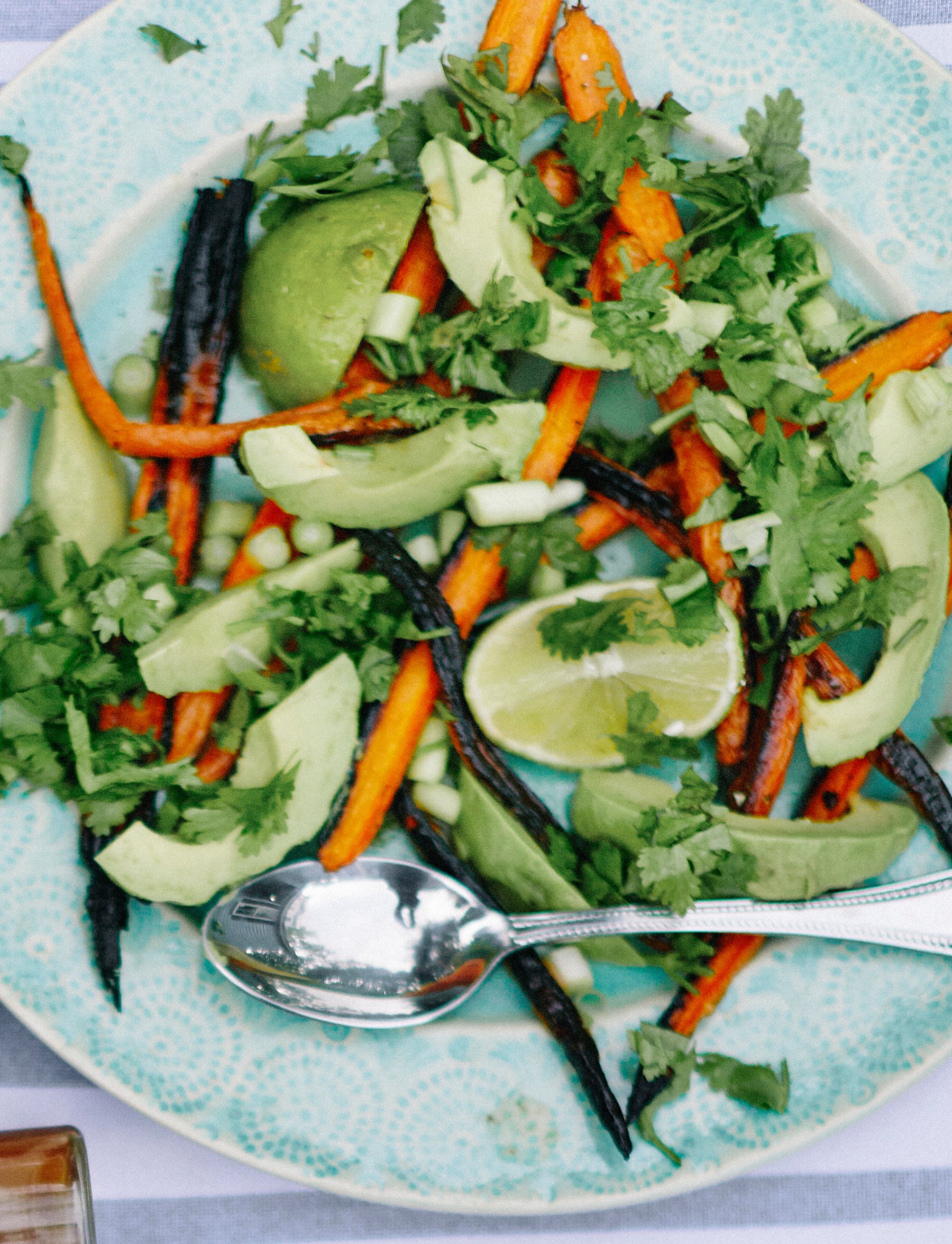Roasted Carrot, Avocado & Red Clay Habanero Salad