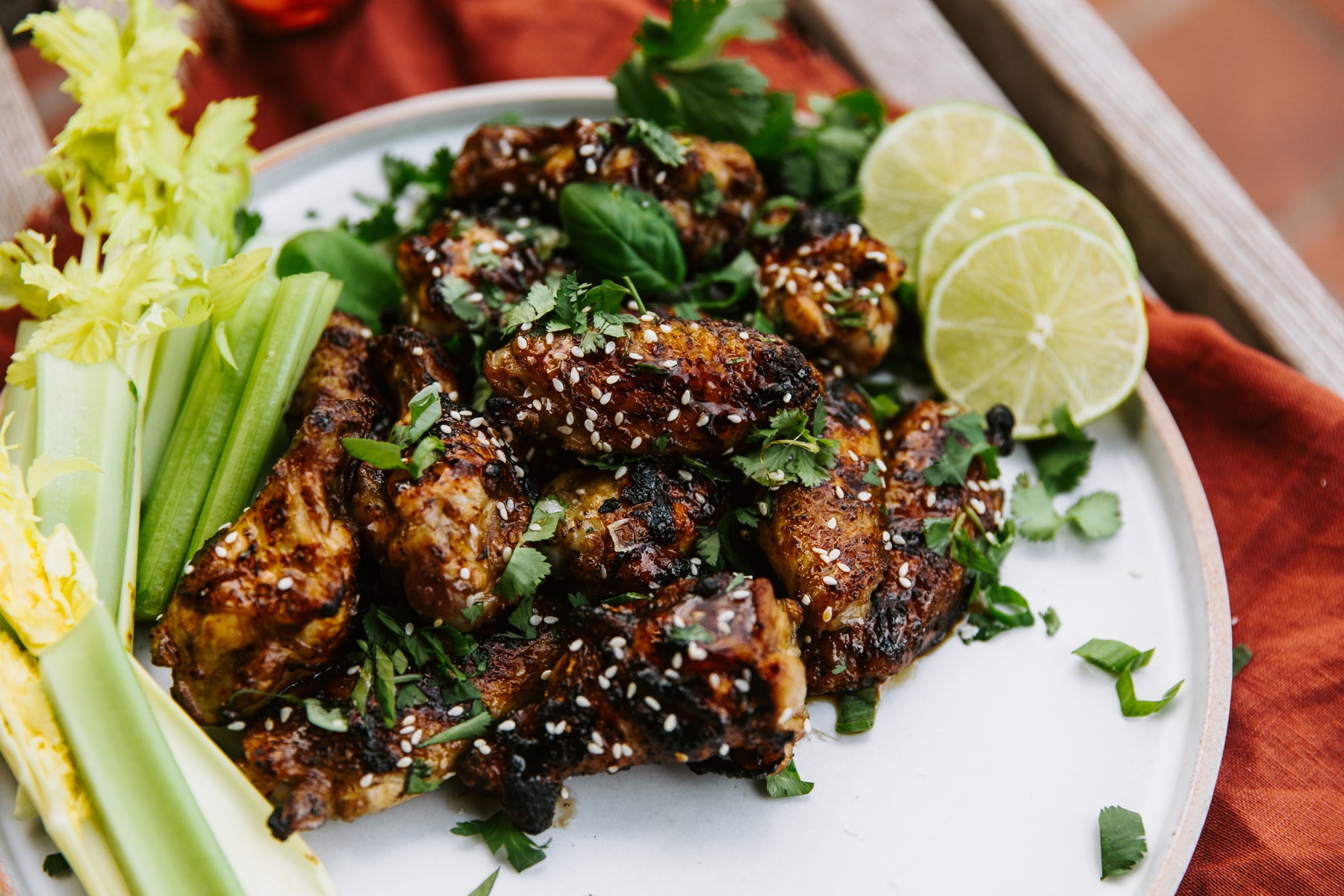 Sticky Grilled Chicken Wings