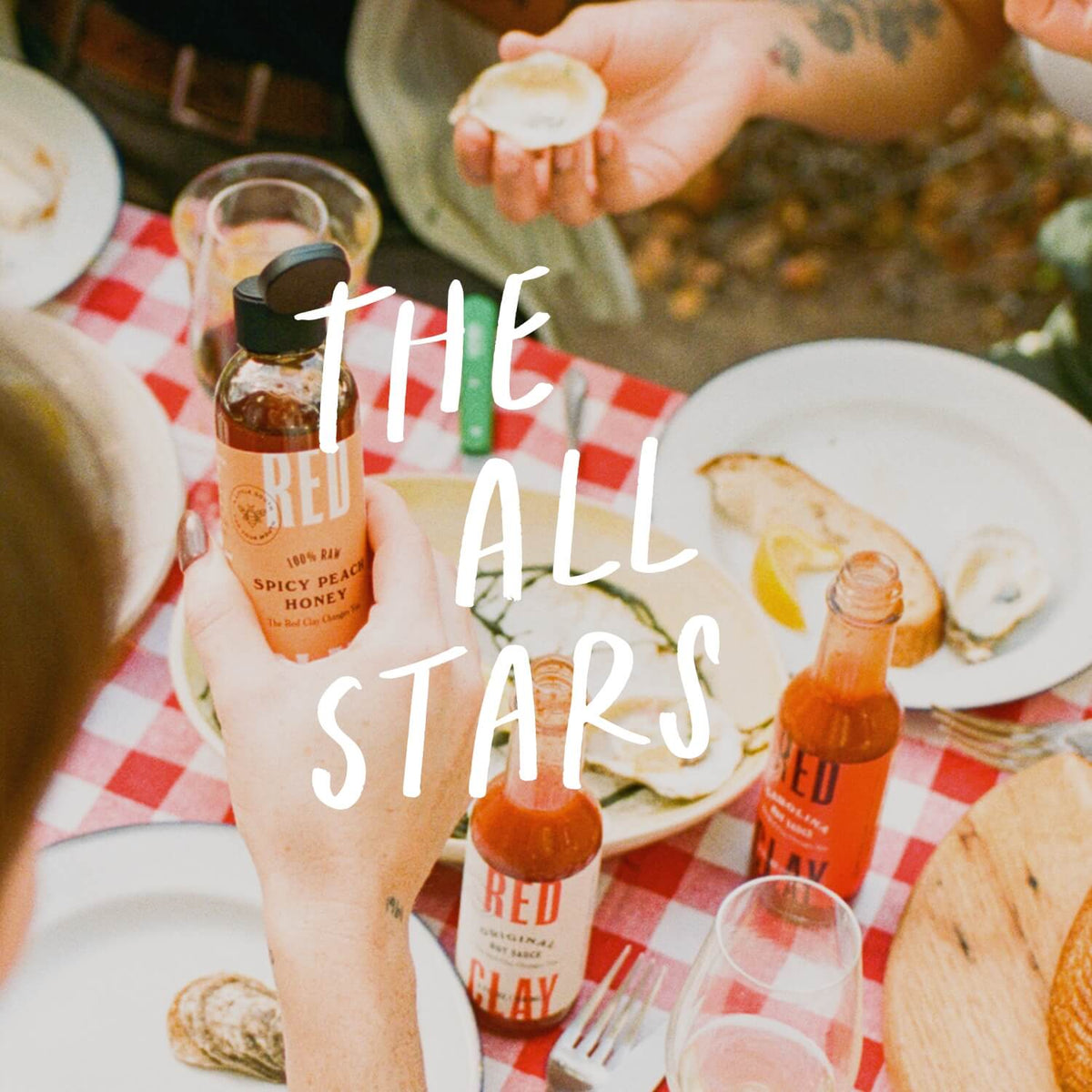 Red Clay 3-pack box: Original Hot Sauce, Carolina Hot Sauce, Hot Honey