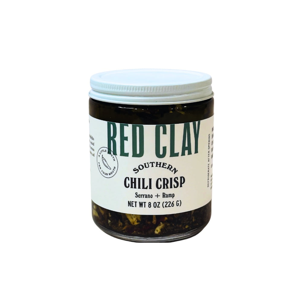Red Clay Southern Chili Crisp: Ramp + Serrano jar