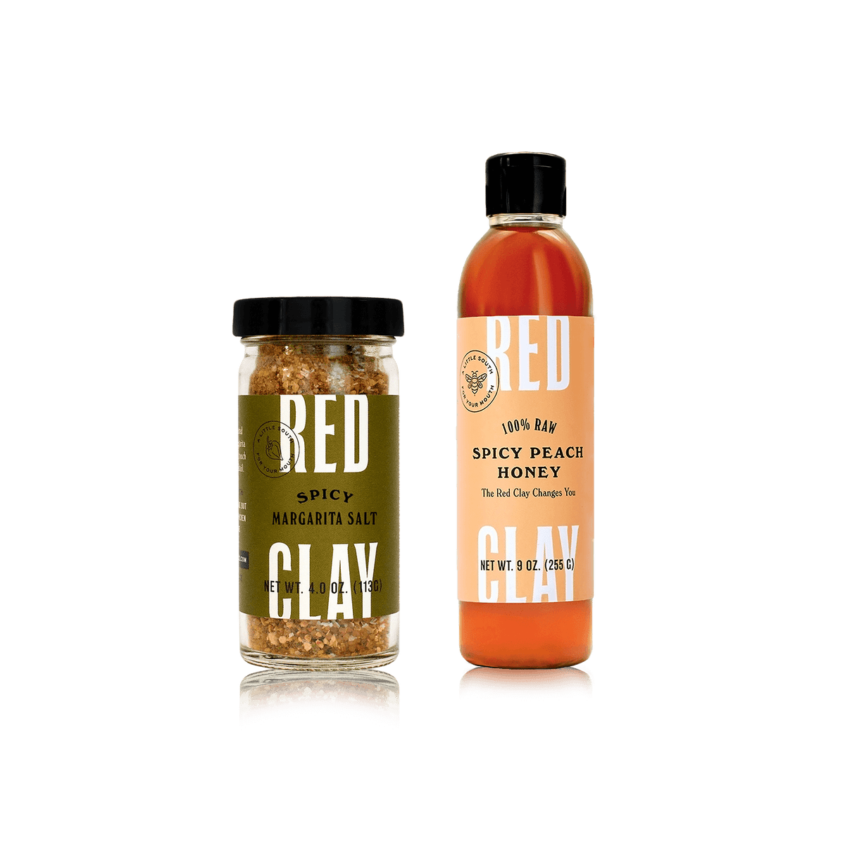 Isolated image of the Spicy Margarita Salt and Spicy Peach Honey