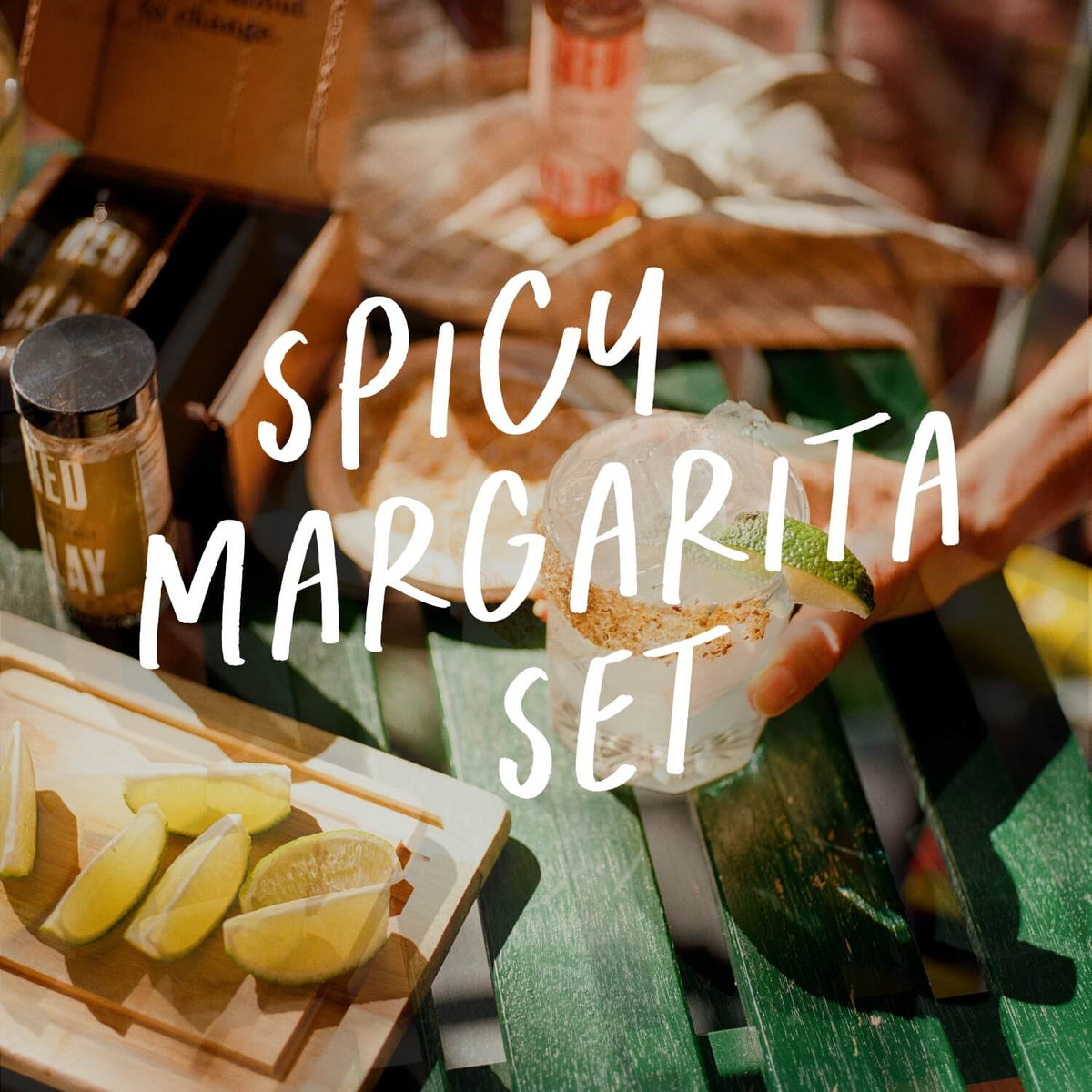 The Red Clay Spicy Margarita Set -- Peach Hot Honey & Spicy Margarita Salt