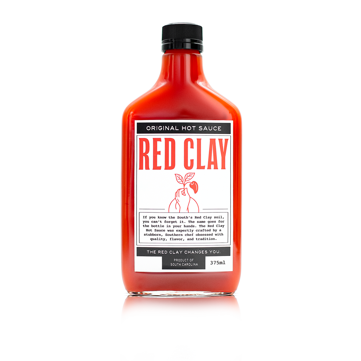 Clear Glass Bottle 6 Pack 12 oz (375 ml) with Cap Hot Sauce Oil Jam for